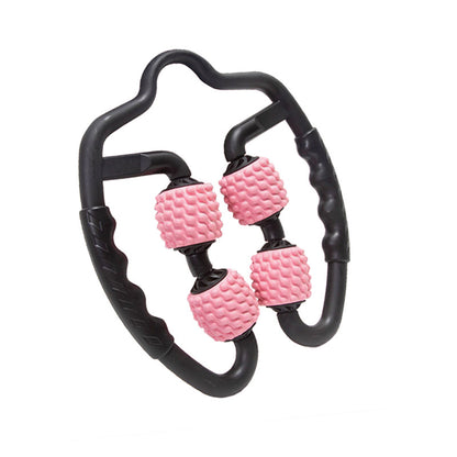Pink Set of 2 Foam Roller Ring Leg Massagers - Muscle Relief & Circulation Tool V888-ELOSUNG28195