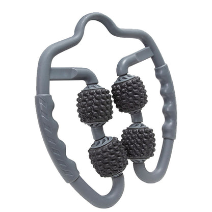 Grey Set of 2 Foam Roller Ring Leg Massagers - Muscle Relief & Circulation Tool V888-ELOSUNG28198