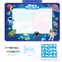 Interplanetary Space Giant Aqua Magic Doodle Mat 100x80cm - Mess-Free Reusable Water Drawing Pad for Creative V888-ELOSUNG28216
