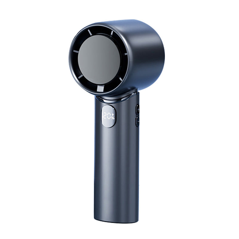 Blue Mini Bladeless Handheld Fan - USB Rechargeable, Quiet Portable Desk Fan V888-ELOSUNG28261