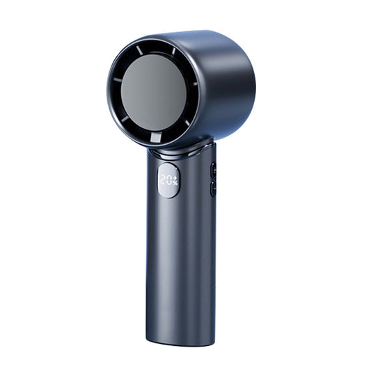 Blue Mini Bladeless Handheld Fan - USB Rechargeable, Quiet Portable Desk Fan V888-ELOSUNG28261