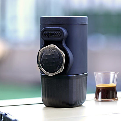 Portable Hand-Press Espresso Maker - Compact Capsule & Powder Coffee Machine V888-ELOSUNG28277