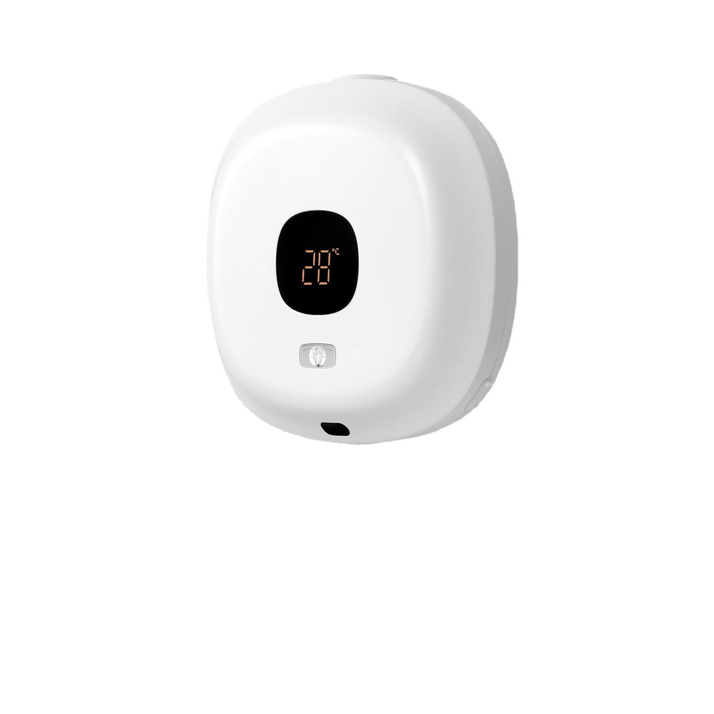 White Wall-Mounted No-Drill Automatic Foam Soap Dispenser - Infrared Sensor for Bathroom, 145x145x48mm V888-ELOSUNG28279