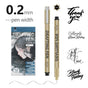 0.2mm 24-Piece Precision Drawing Pen Set - Waterproof Anime Sketching Pens for Students, Assorted Tips V888-ELOSUNG28285