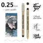 0.25mm 24-Piece Precision Drawing Pen Set - Waterproof Anime Sketching Pens for Students, Assorted Tips V888-ELOSUNG28286