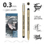 0.3mm 24-Piece Precision Drawing Pen Set - Waterproof Anime Sketching Pens for Students, Assorted Tips V888-ELOSUNG28287