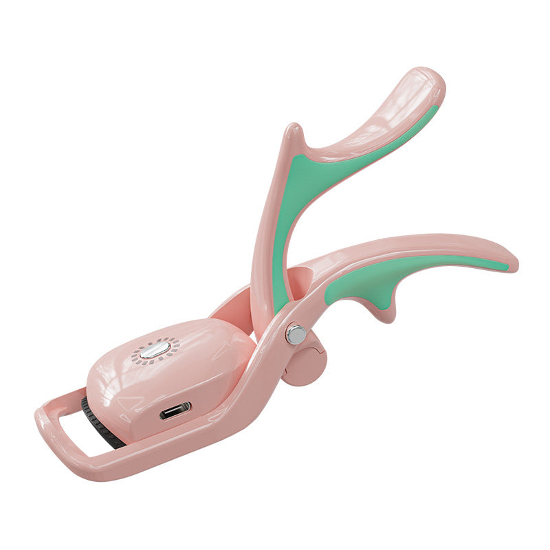 Pink USB Rechargeable Electric Heated Eyelash Curler - Lash Lift and Extension Tool V888-ELOSUNG28312