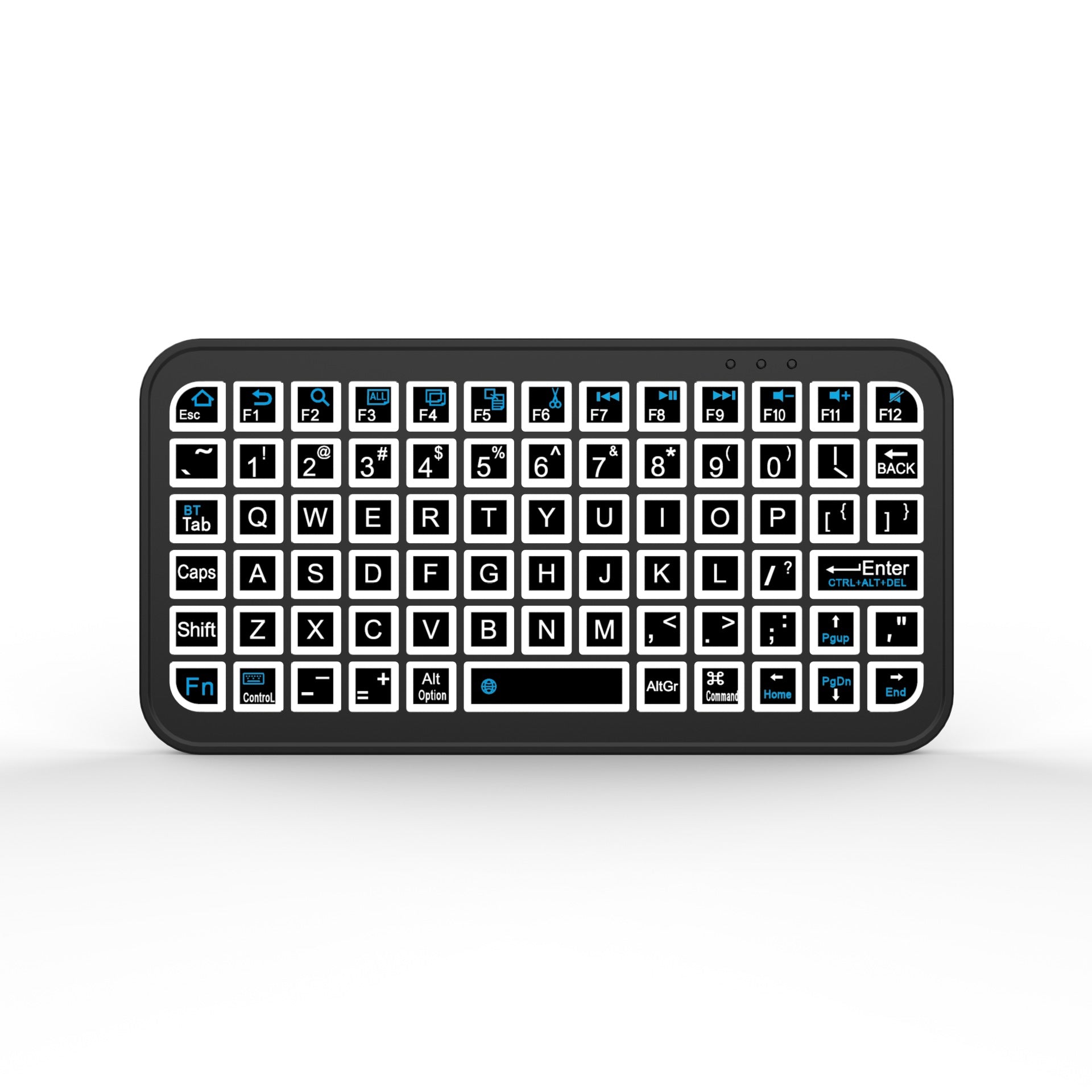 M7 Ultra-Slim Mini Bluetooth Keyboard - Tri-System Portable Wireless Typing for Phone, Tablet & PC V888-ELOSUNG28335
