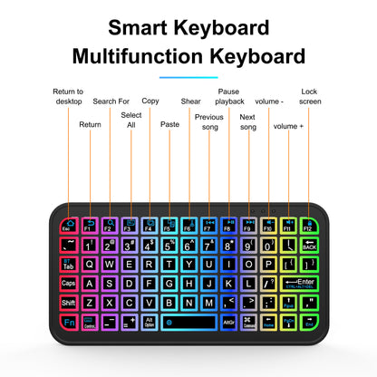 M7 Ultra-Slim Mini Bluetooth Keyboard - Tri-System Portable Wireless Typing for Phone, Tablet & PC V888-ELOSUNG28335