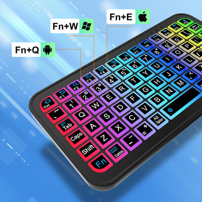 M7 Ultra-Slim Mini Bluetooth Keyboard - Tri-System Portable Wireless Typing for Phone, Tablet & PC V888-ELOSUNG28335