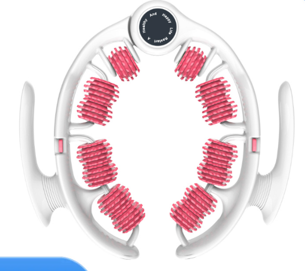 Pink 360 Degree Clamp Leg Roller Massager - Deep Tissue Relief for Thighs, Calves & Arms V888-ELOSUNG28336