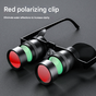 10x Telescope + Red Polarised Lens 10x HD Fishing Binocular Glasses - Polarized Zoom for Float Watching V888-ELOSUNG28353