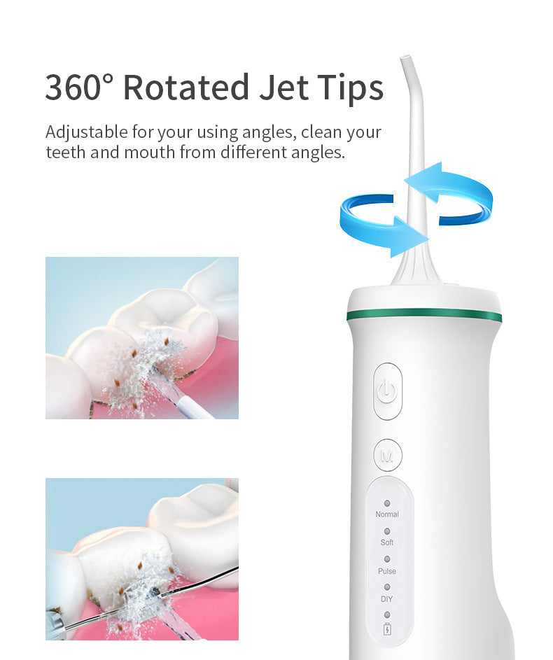 Black Home Electric Oral Irrigator - Portable Water Flosser for Teeth Cleaning V888-ELOSUNG28360
