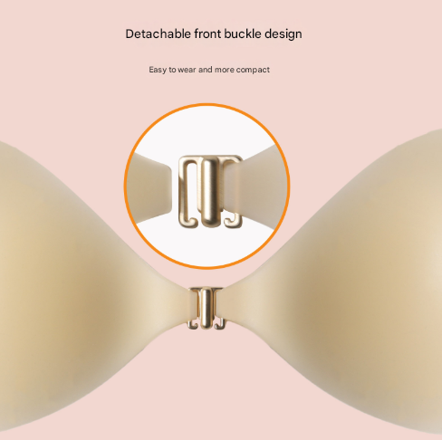 Size S [A cup] Two Pairs Light Skin Colour Heart-Shaped Silicone Breast Sticker - Thin Invisible Push-Up for V888-ELOSUNG28430