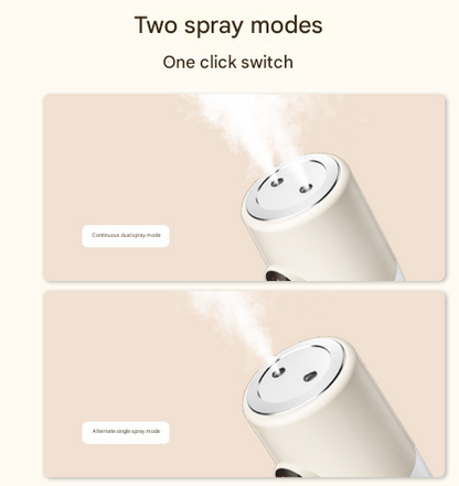 White ortable Desktop Dual-Spray Humidifier with Air Purification for Office and Bedroom V888-ELOSUNG28455