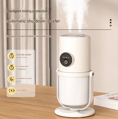 White + Base ortable Desktop Dual-Spray Humidifier with Air Purification for Office and Bedroom V888-ELOSUNG28458
