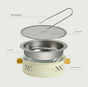 Portable 28cm Stainless Steel Barbecue and Tea Furnace V888-ELOSUNG28459