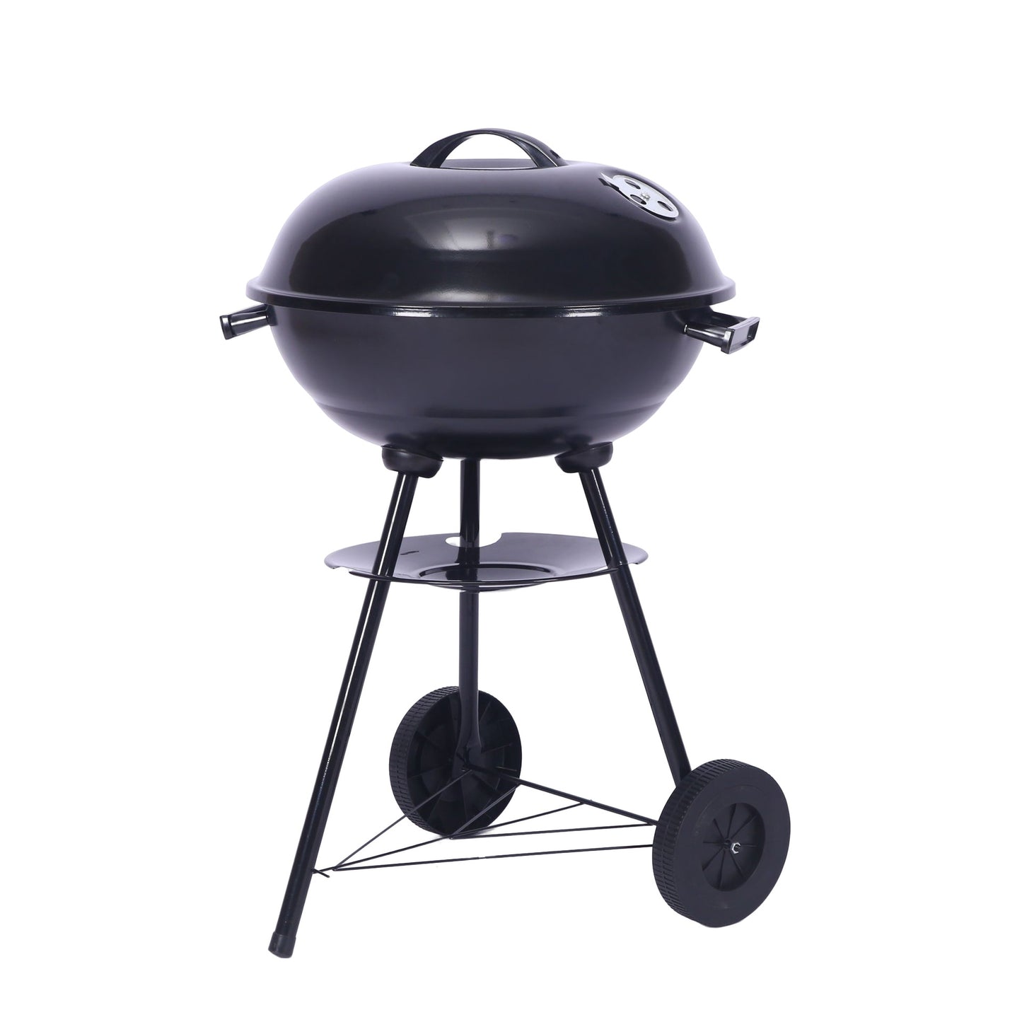 Outdoor Folding Apple-Shaped Stainless Steel Charcoal Barbecue Grill - 41cm Grill Net V888-ELOSUNG28465