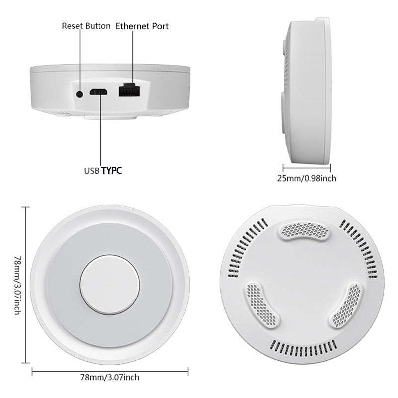 Apple HomeKit Compatible Dual-Mode Wired Tuya Zigbee Gateway V888-ELOSUNG28528