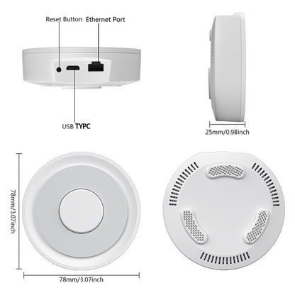 Apple HomeKit Compatible Dual-Mode Wired Tuya Zigbee Gateway V888-ELOSUNG28528