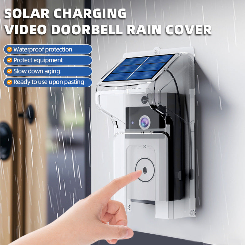 Transparent Rain Cover + Doorbell Combination HD Wireless Video Doorbell with Long-Lasting Battery V888-ELOSUNG28551