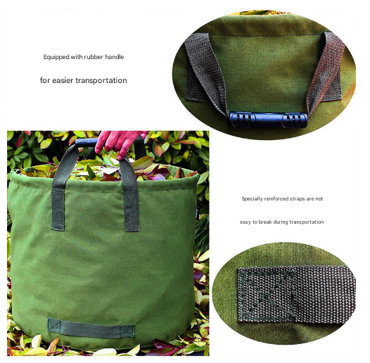 Black Durable Green Garden Leaf Collection Bag V888-ELOSUNG28557