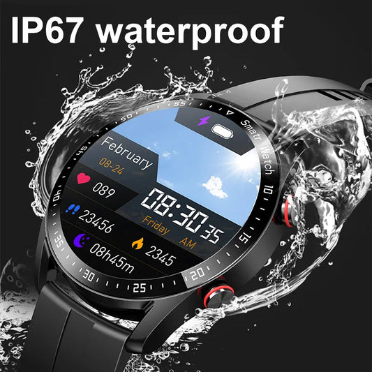 Black Silicone Business Smartwatch with ECG and PPG Monitoring V888-ELOSUNG28588
