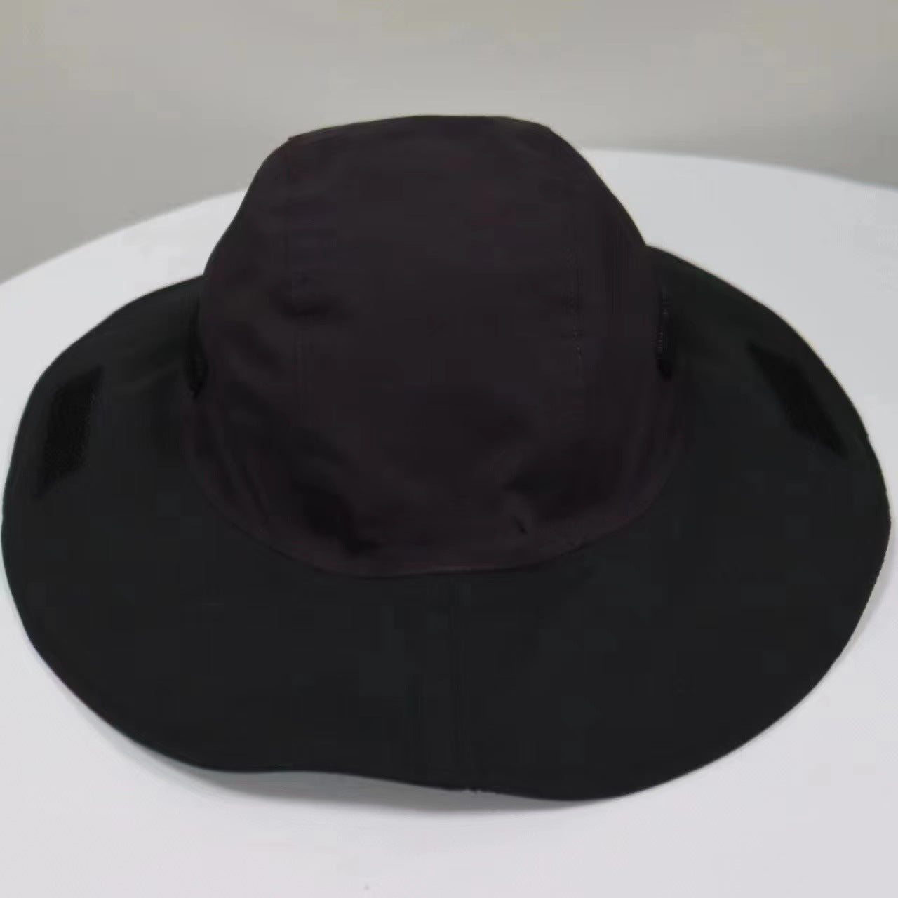 Dark Purple Autumn-Winter Waterproof Sun Hat with Fleece Lining and Wide Brim V888-ELOSUNG28621