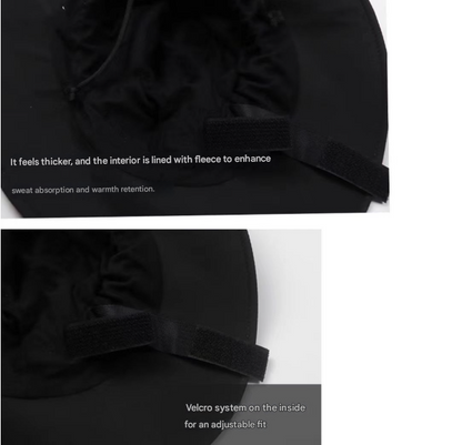 Dark Purple Autumn-Winter Waterproof Sun Hat with Fleece Lining and Wide Brim V888-ELOSUNG28621