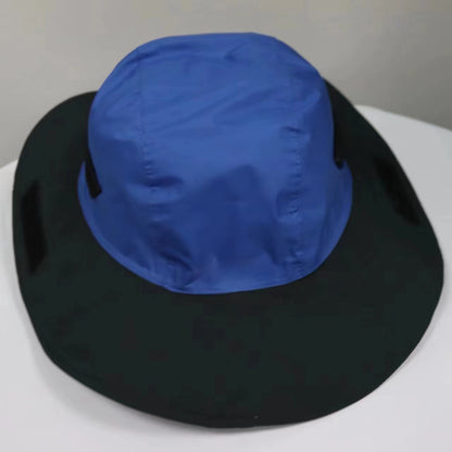 Blue Autumn-Winter Waterproof Sun Hat with Fleece Lining and Wide Brim V888-ELOSUNG28622