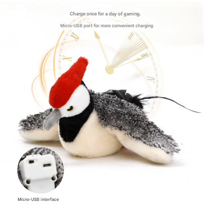 Crab Electric Flapping Plush Cat Toy with Sound - Realistic Self-Play Pet Toy V888-ELOSUNG28665