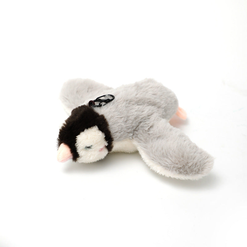 Penguins Electric Flapping Plush Cat Toy with Sound - Realistic Self-Play Pet Toy V888-ELOSUNG28666