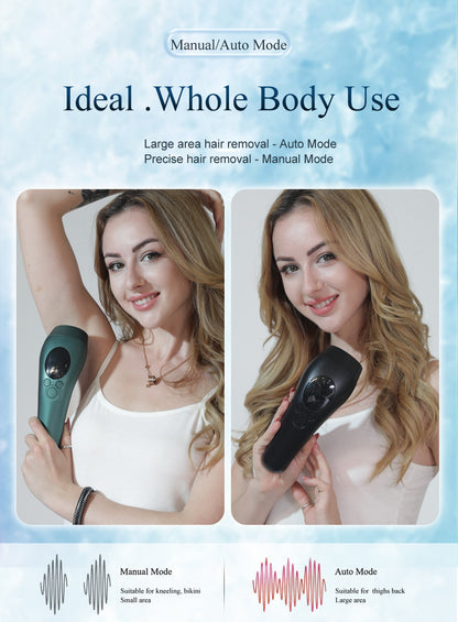 Green Light Spot Beauty Hair Removal Device - Smooth Skin Solution V888-ELOSUNG28677