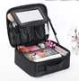 Black Oxford Fabric Makeup Case with Mirror and Partitions - All-in-One Tool Box V888-ELOSUNG28678