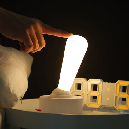 White Vintage Toggle Rechargeable Night Light - Minimalist Bedside Ambiance V888-ELOSUNG28696