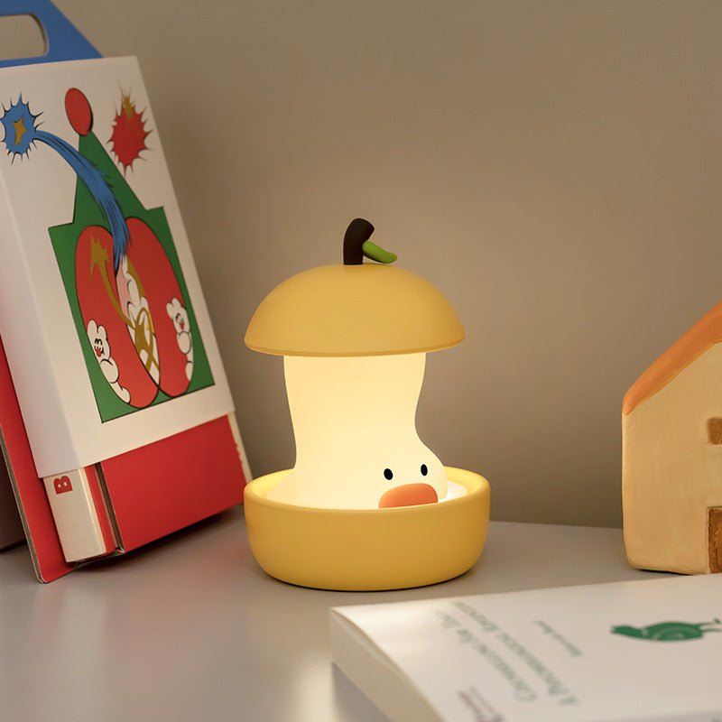 Green Colorful Duck Pear USB Night Light - Adjustable Sleep Companion V888-ELOSUNG28699