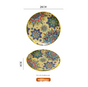 Milo Sunshine 10-Inch Bohemian Ceramic Shallow Plate V888-ELOSUNG28724