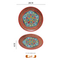 Isidil 10-Inch Bohemian Ceramic Shallow Plate V888-ELOSUNG28725