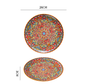 Orange-bos 10-Inch Bohemian Ceramic Shallow Plate V888-ELOSUNG28766