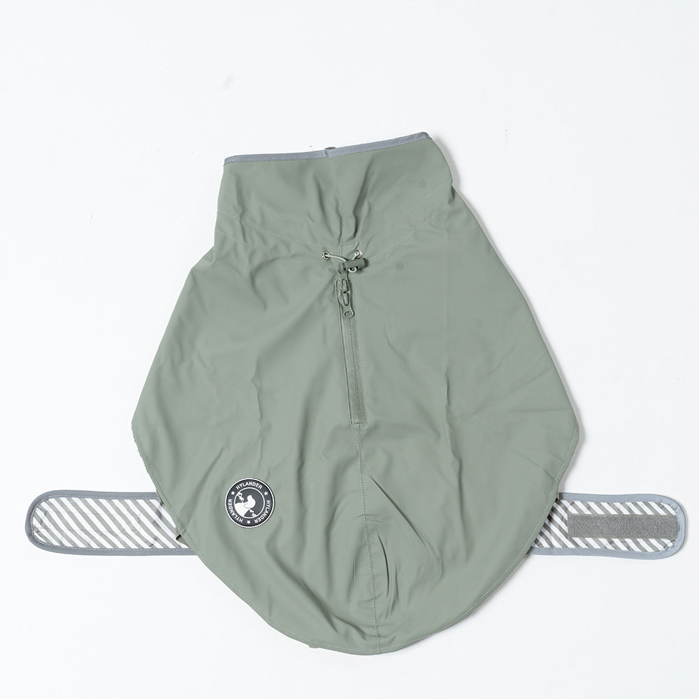 60# Green Waterproof Reflective Dog Raincoat for Small to Large Dogs V888-ELOSUNG28792