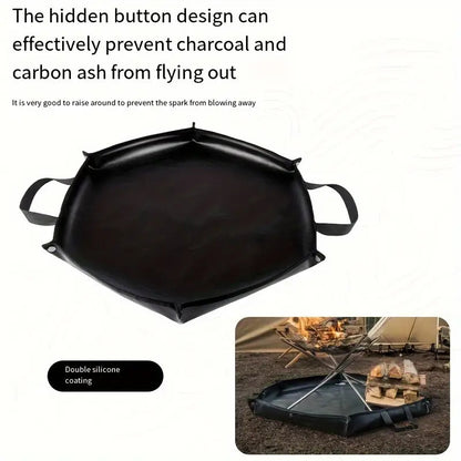 92 x 104 cm Hexagonal Double-Sided Silicone Fireproof Mat for BBQ and Camping V888-ELOSUNG28863