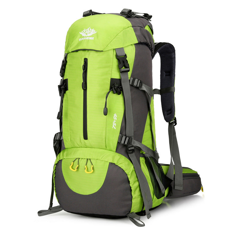 Green Nylon Hiking Backpack - Multifunctional Outdoor Sports Bag V888-ELOSUNG28867