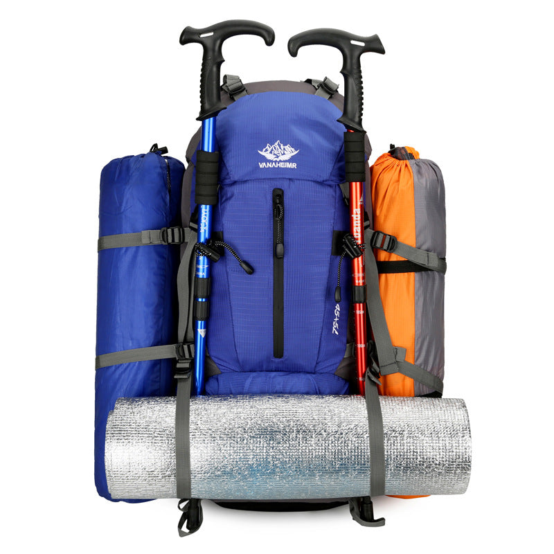Orange Nylon Hiking Backpack - Multifunctional Outdoor Sports Bag V888-ELOSUNG28882