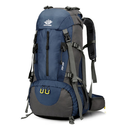 Navy Blue Nylon Hiking Backpack - Multifunctional Outdoor Sports Bag V888-ELOSUNG28883