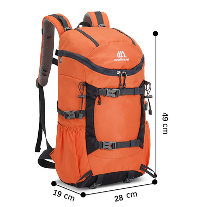 Blue 20L Women's Orange Mountaineering Backpack - Water-Resistant V888-ELOSUNG28886