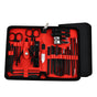 30-Piece Professional Manicure & Pedicure Set,Stainless Steel Grooming Kit(black-red) V888-ELOSUNG29028