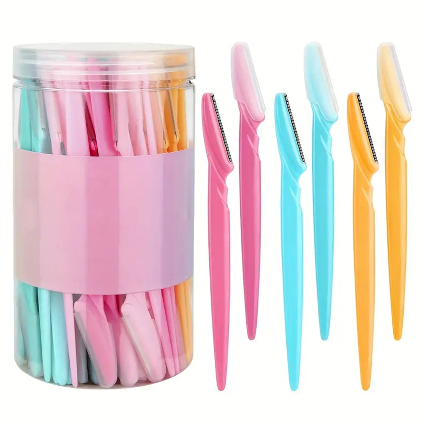 40-Piece Eyebrow Razor & Dermaplaning Tool Set(Colorful) V888-ELOSUNG29030