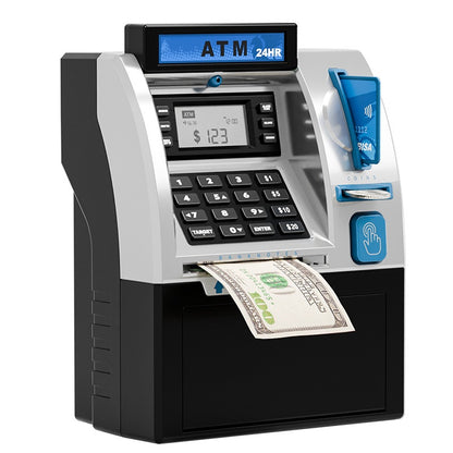 Kids ATM Savings Bank - Electronic Piggy Bank with Debit Card, PIN(black) V888-ELOSUNG29044