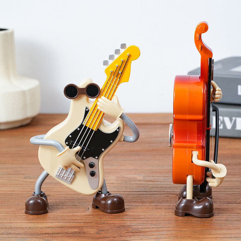 Dancing Musical Instrument Figurines - Wind-Up Guitar & Cello Toys with Moving Parts(Violin) V888-ELOSUNG29063