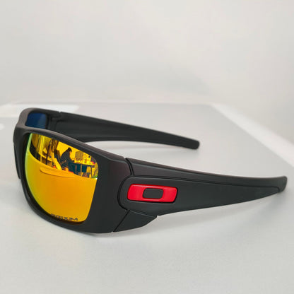 Sport Polarized Sunglasses with UV400 Protection - Multi-Layer Lens Technology(Black frame red film) V888-ELOSUNG29091